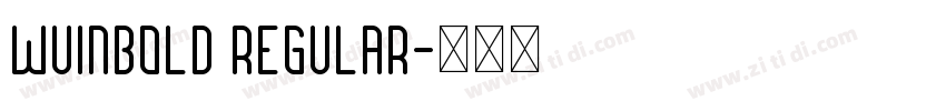 Wuinbold Regular字体转换